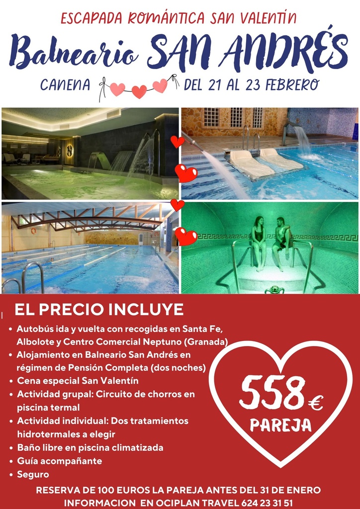 ESCAPADA SAN VALENTÍN: BALNEARIO SAN ANDRÉS